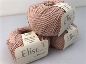 Elise by permin bomuld / cashmere - blødt og lækkert i pearl pink